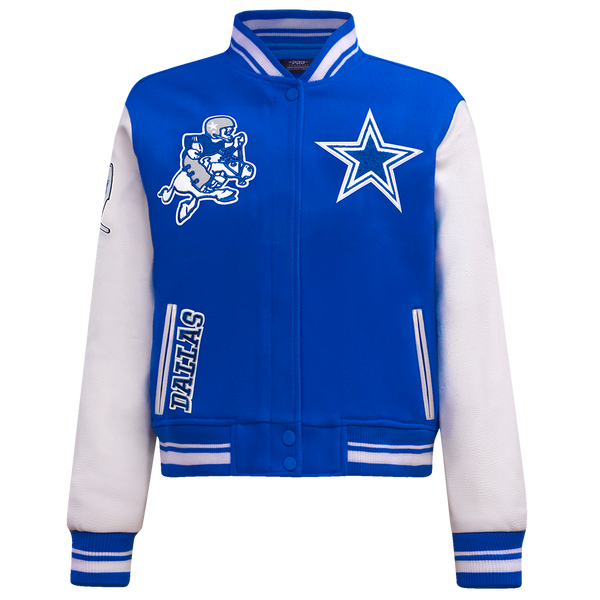 NWT Dallas Cowboys NFL Suede offers Blue Letterman Jacket XL