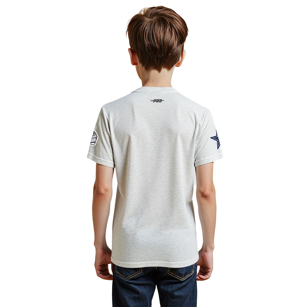 NFL DALLAS COWBOYS CLASSIC LITTLE BOYS SHORT SLEEVE TEE (HEATHER GREY)