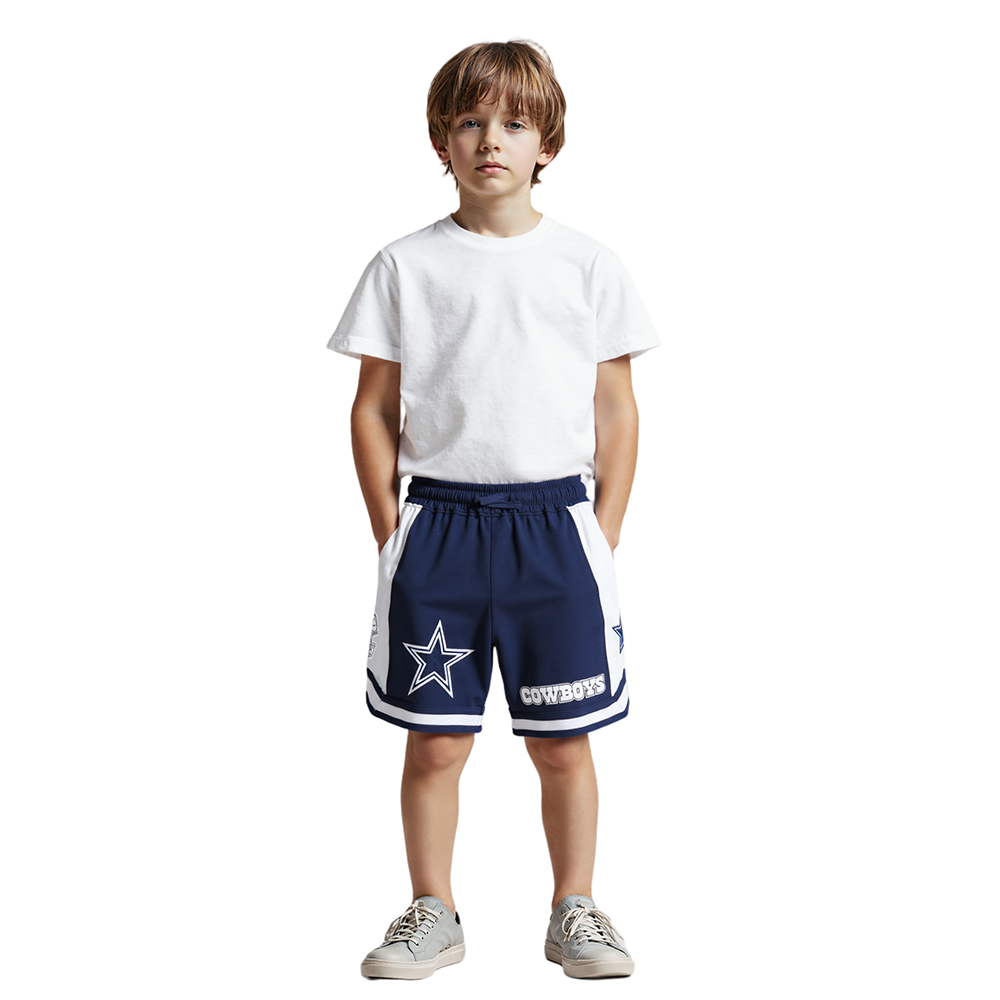 NFL DALLAS COWBOYS CLASSIC LITTLE BOYS FLEECE 2.0 SHORT (MIDNIGHT NAVY)