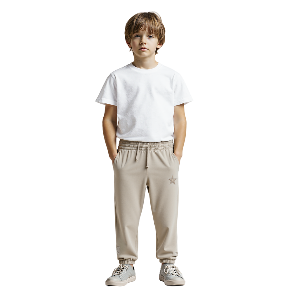 NFL DALLAS COWBOYS NEUTRAL LITTLE BOYS FLEECE SWEATPANT (TAUPE)