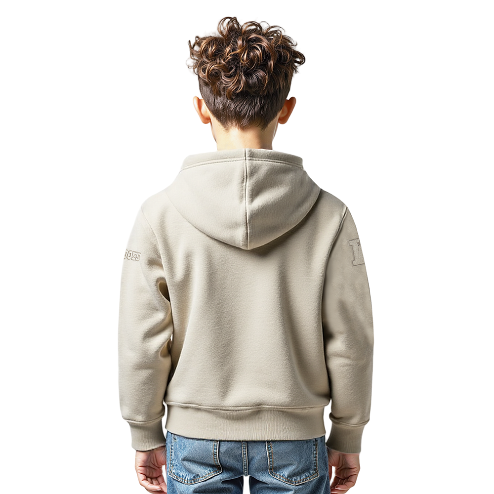 NFL DALLAS COWBOYS NEUTRAL LITTLE BOYS FLEECE PULLOVER HOODIE (TAUPE)