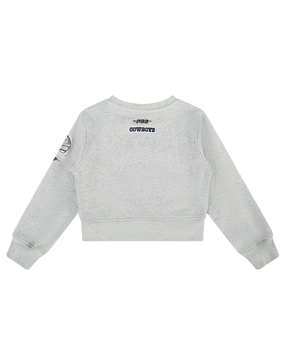 NFL DALLAS COWBOYS CLASSIC LITTLE GIRL'S FLC CREWNECK (HEATHER GREY)
