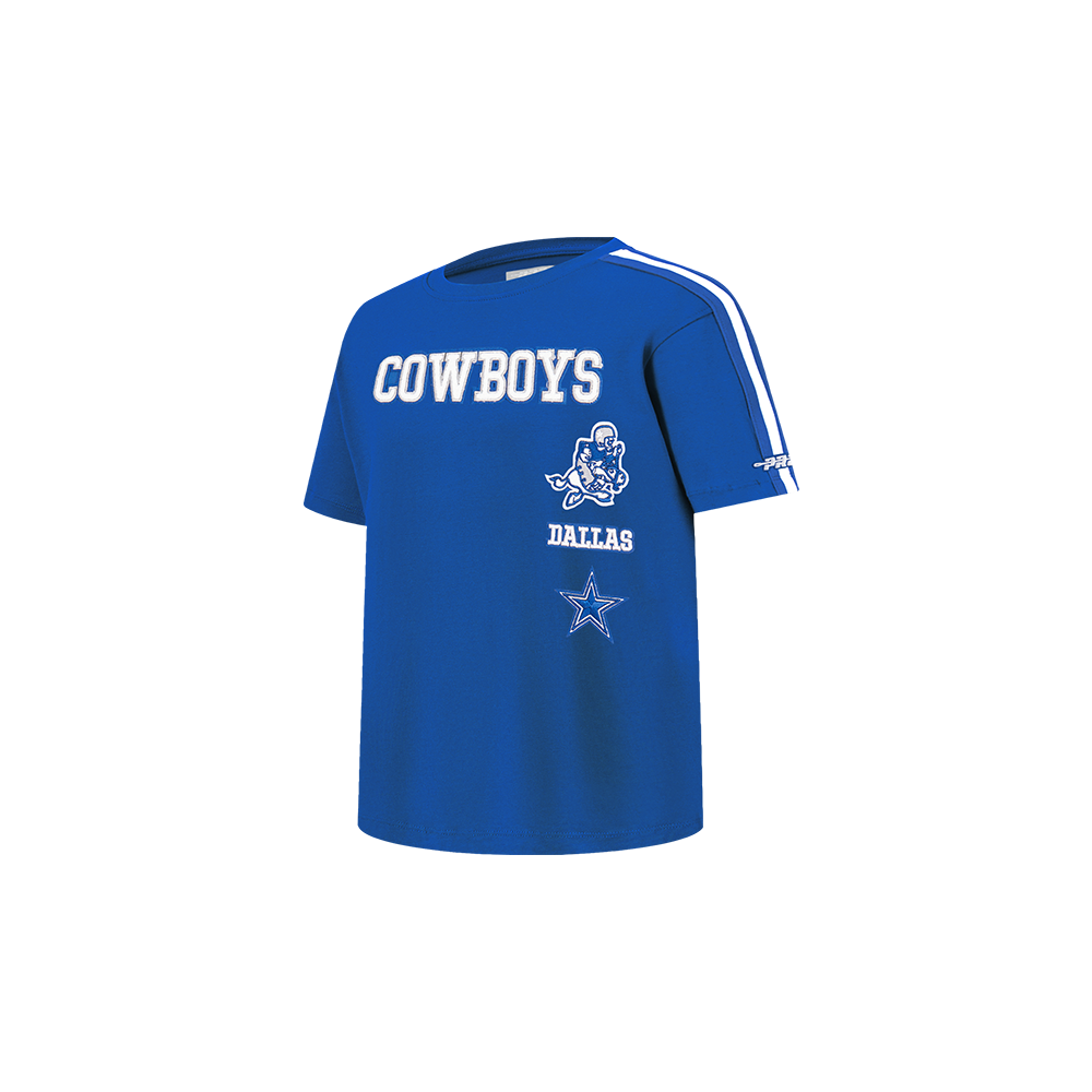 NFL DALLAS COWBOYS RETRO CLASSIC TODDLER BOYS SHORT SLEEVE TAPING TEE (DODGER BLUE)