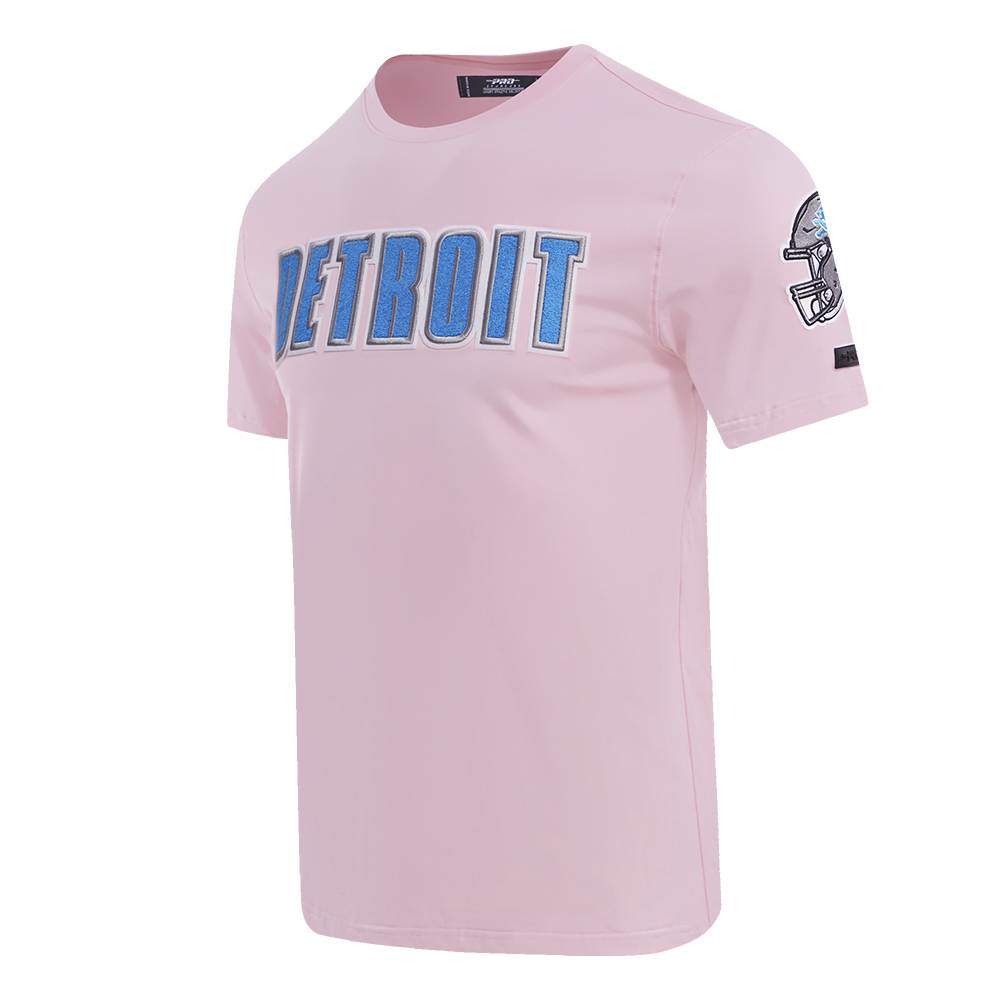 NFL DETROIT LIONS CLASSIC CHENILLE MEN'S TEE (PINK)