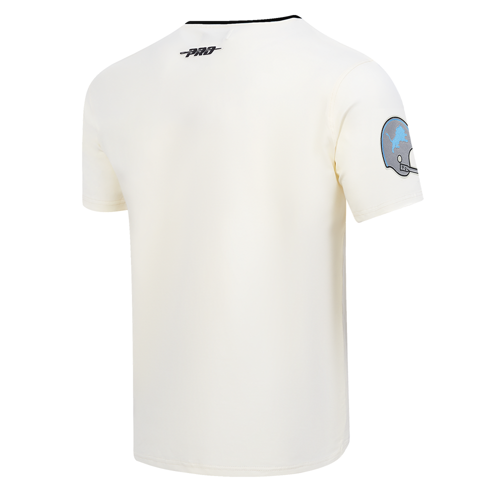 NFL DETROIT LIONS MODERN ORIGINALS MEN'S RINGER TEE (EGGSHELL/ BLACK)