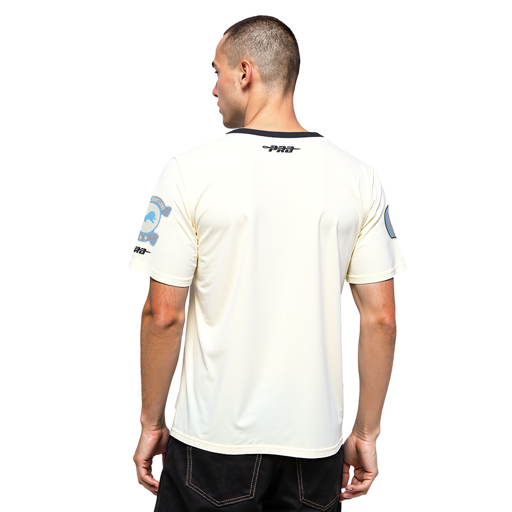 NFL DETROIT LIONS MODERN ORIGINALS MEN'S RINGER TEE (EGGSHELL/ BLACK)