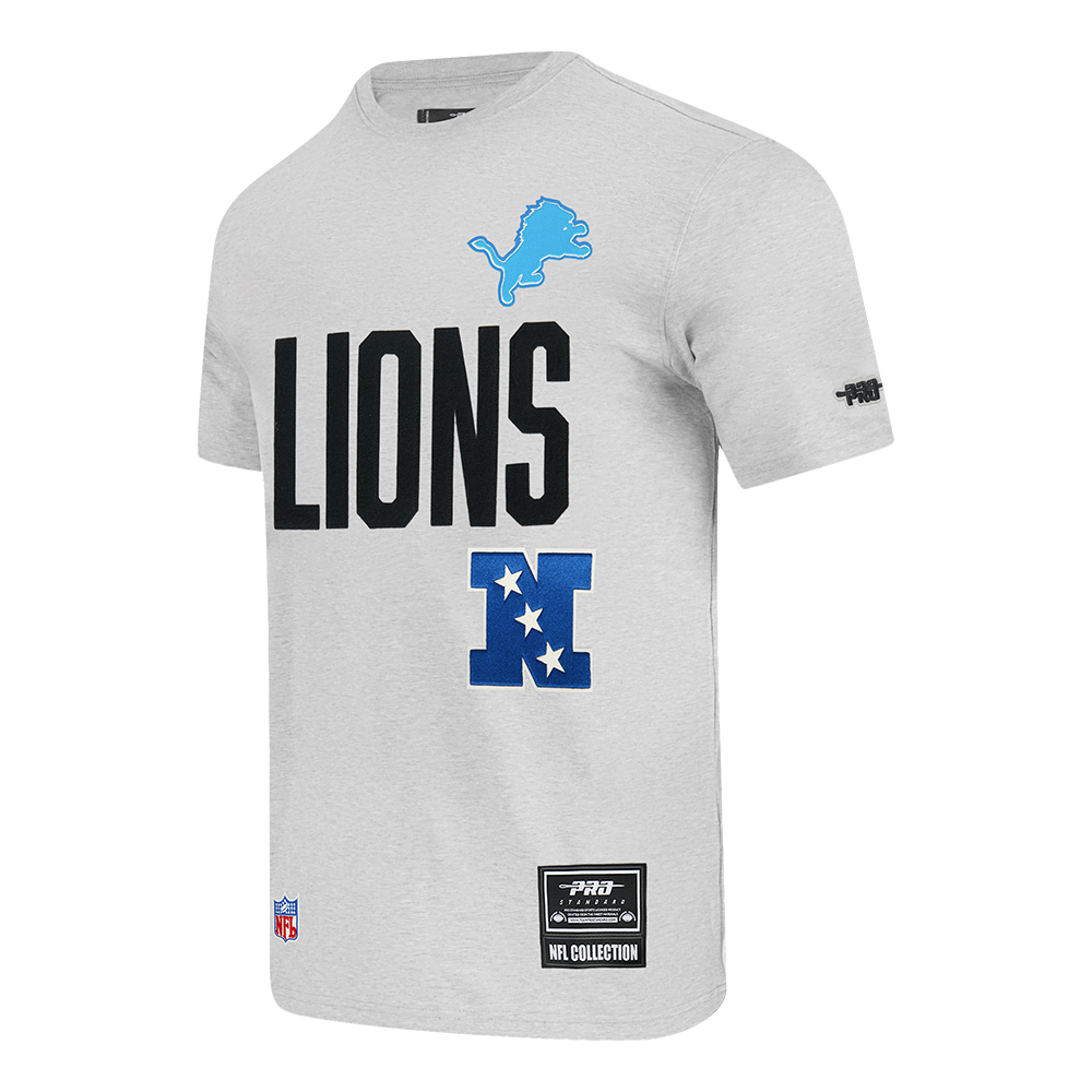 NFL DETROIT LIONS MODERN ORIGINALS MEN'S SJ TEE (Heather Grey)