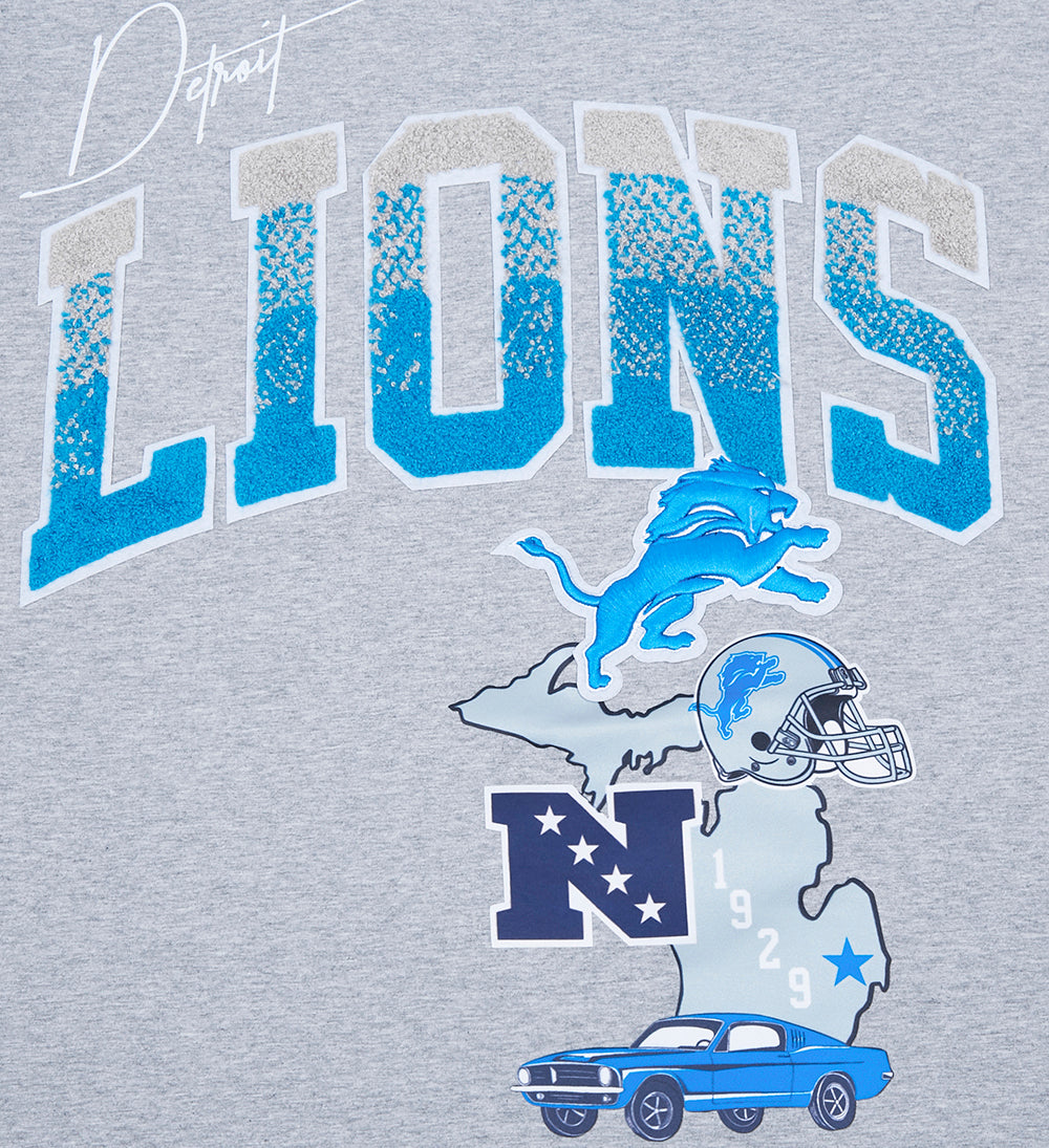 Starter Detroit Lions Men's Basic T-Shirt by Vintage Detroit Collection