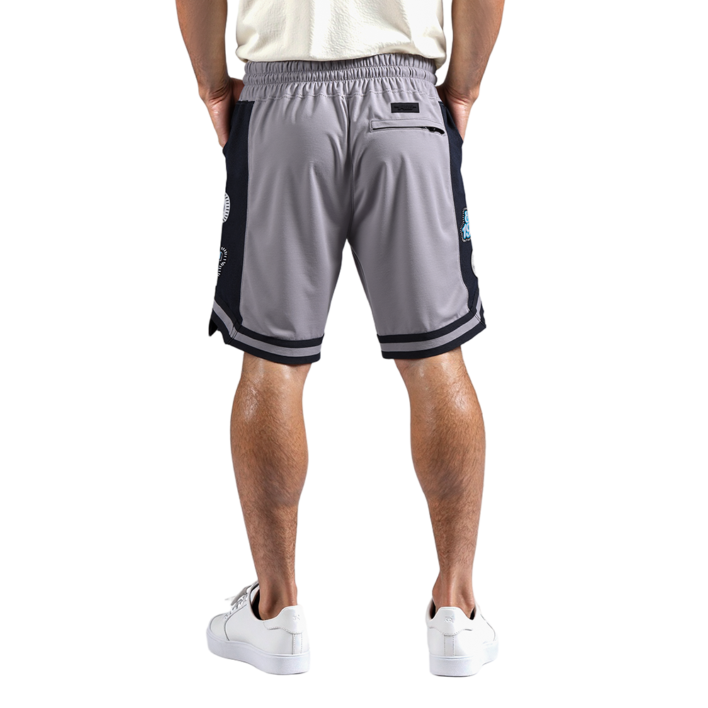 NFL DETROIT LIONS DIY PICK STITCH MEN'S DOUBLE KNIT 2.0 SHORT (GRAY/BLACK)