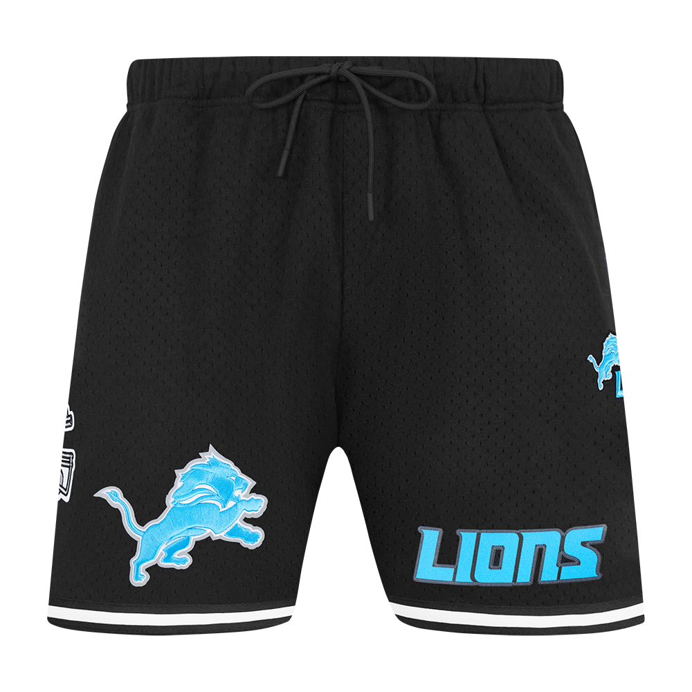 NFL DETROIT LIONS CLASSIC MESH SHORT (BLACK)