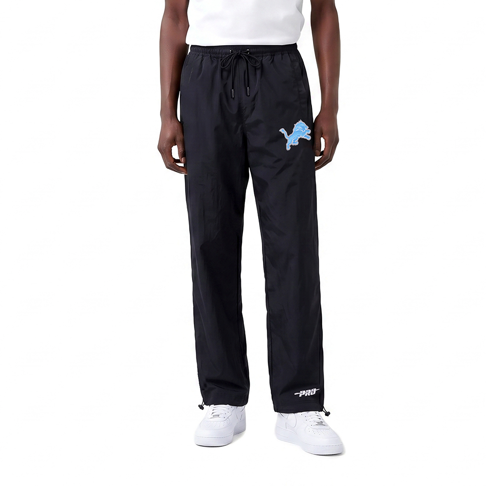 NFL DETROIT LIONS PRE GAME MEN'S NYLON PANT (BLACK)