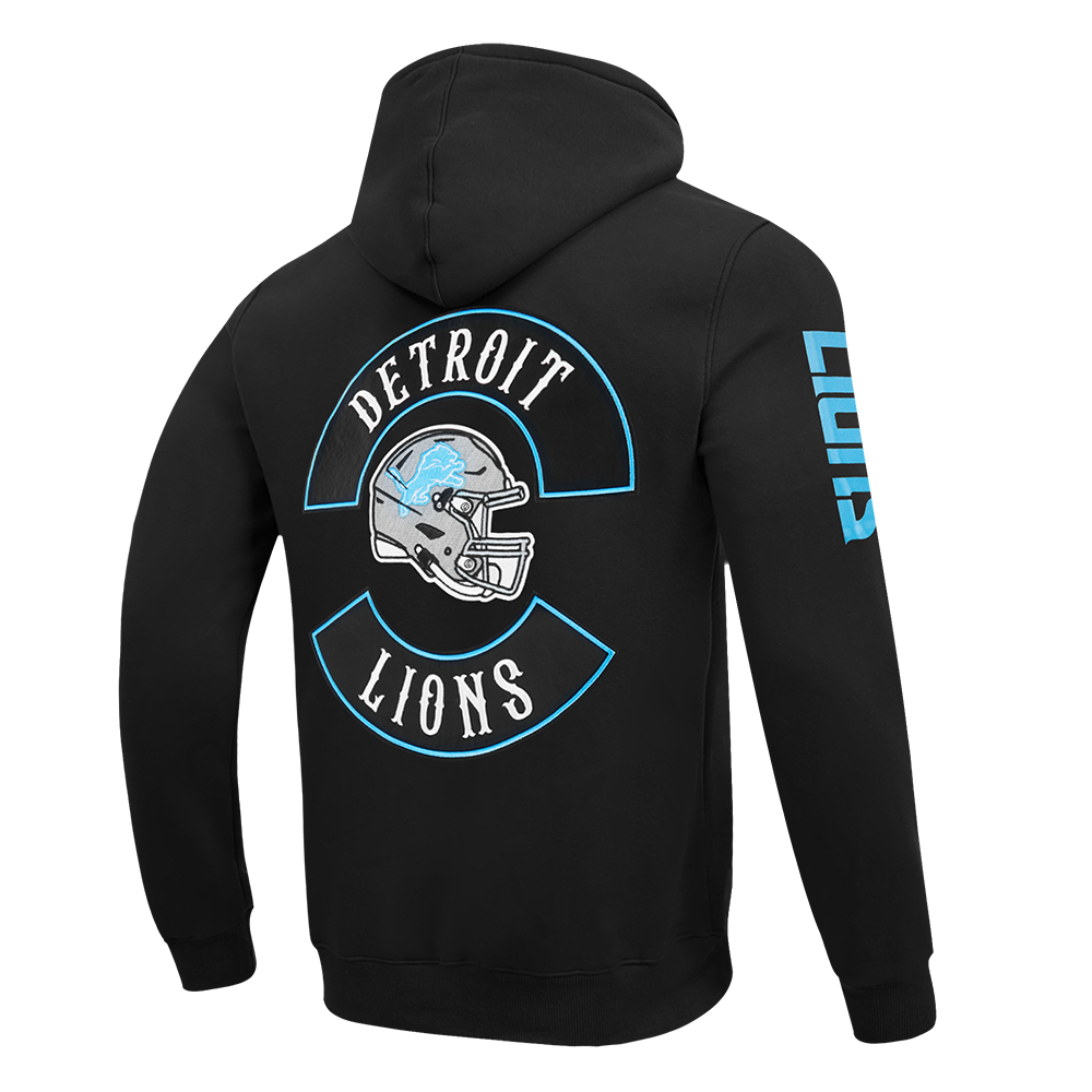 NFL DETROIT LIONS BORN FOR SPORT MEN'S FLC PO HOODIE (BLACK)