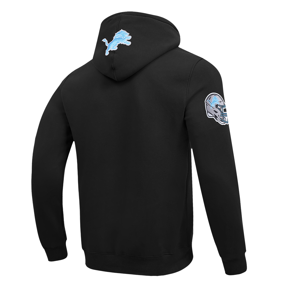 NFL DETROIT LIONS CITY ARCH MEN'S FLC PO HOODIE (BLACK)