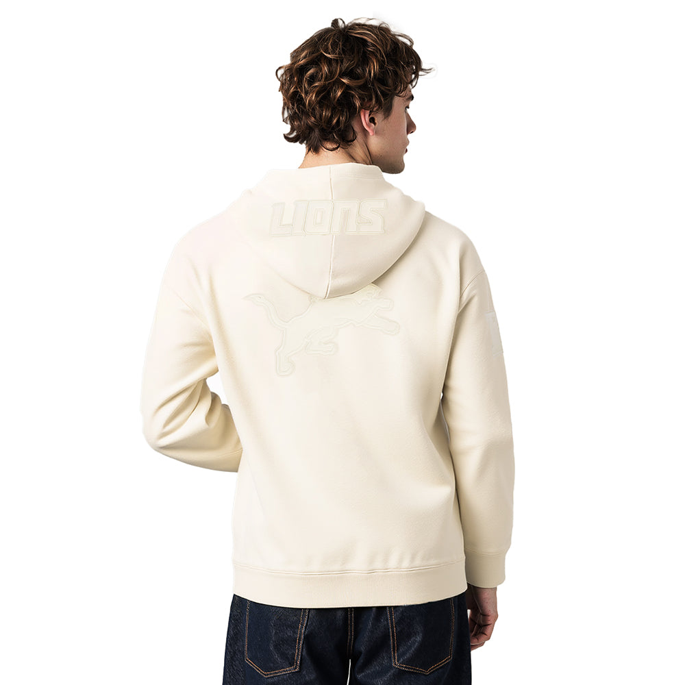 NFL DETROIT LIONS AMON RA ST. BROWN #14 NEUTRAL MEN'S DROP SHOULDER (EGGSHELL)