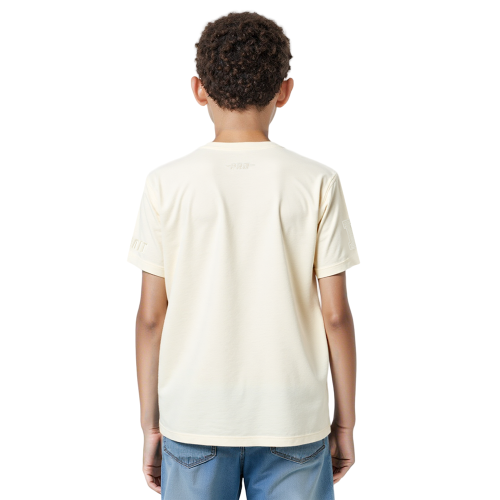 NFL DETROIT LIONS NEUTRAL BIG BOYS SINGLE JERSEY TEE (EGGSHELL)