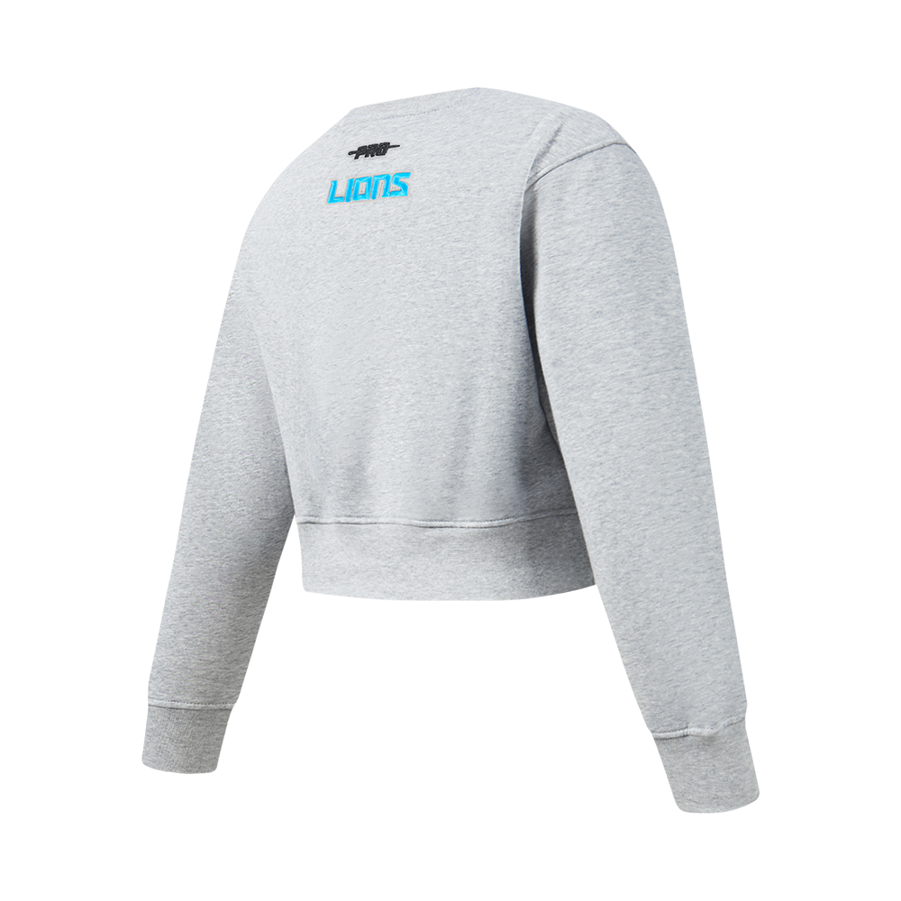 NFL DETROIT LIONS CLASSIC BIG GIRL'S FLC CREWNECK (HEATHER GREY)