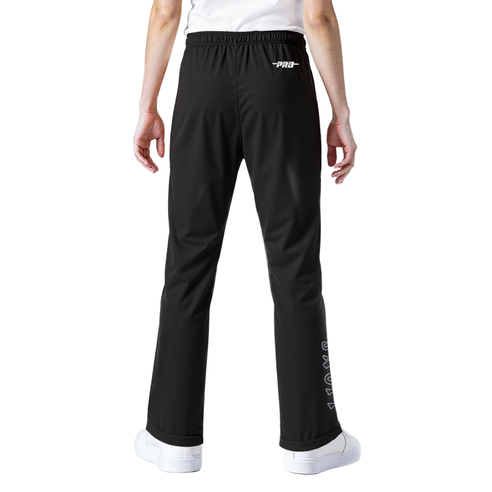 NFL DETROIT LIONS REBEL ATHLETICS WOMEN'S STRAIGHT LEG SWEATPANT (BLACK)