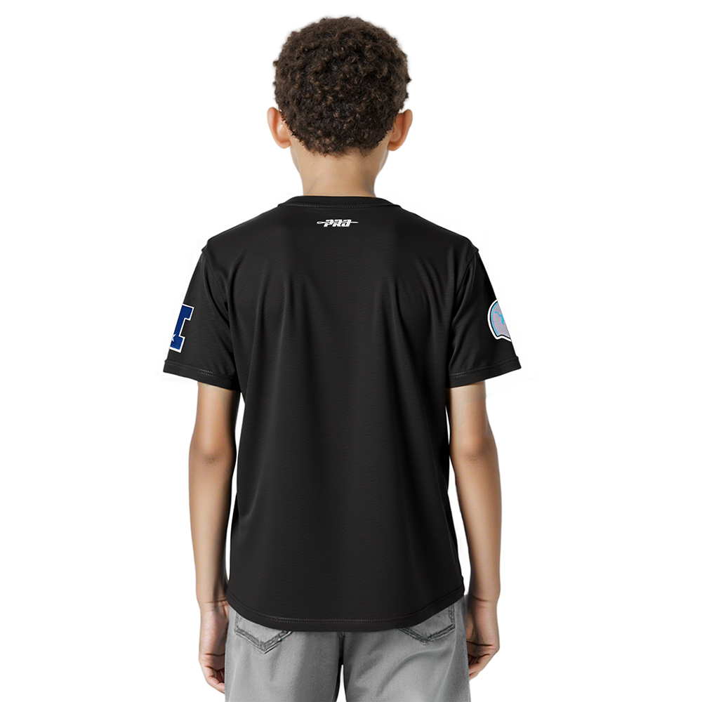 NFL DETROIT LIONS RETRO CLASSIC LITTLE BOYS SHORT SLEEVE TEE (BLACK)