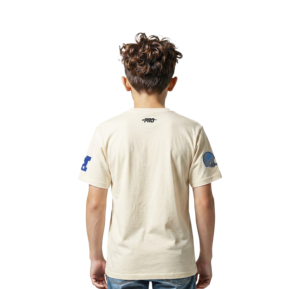 NFL DETROIT LIONS RETRO CLASSIC LITTLE BOY'S SS TEE (EGGSHELL)
