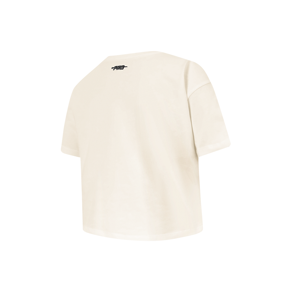 NFL DETROIT LIONS RETRO CLASSIC LITTLE GIRL'S SS BOXY TEE (EGGSHELL)