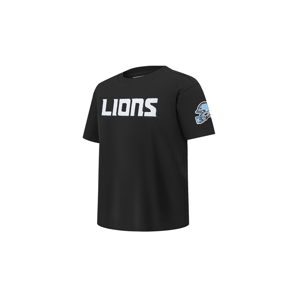 NFL DETROIT LIONS CLASSIC CHENILLE TODDLER BOY'S SS TEE (BLACK)
