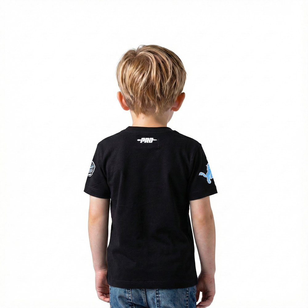 NFL DETROIT LIONS CLASSIC CHENILLE TODDLER BOY'S SS TEE (BLACK)