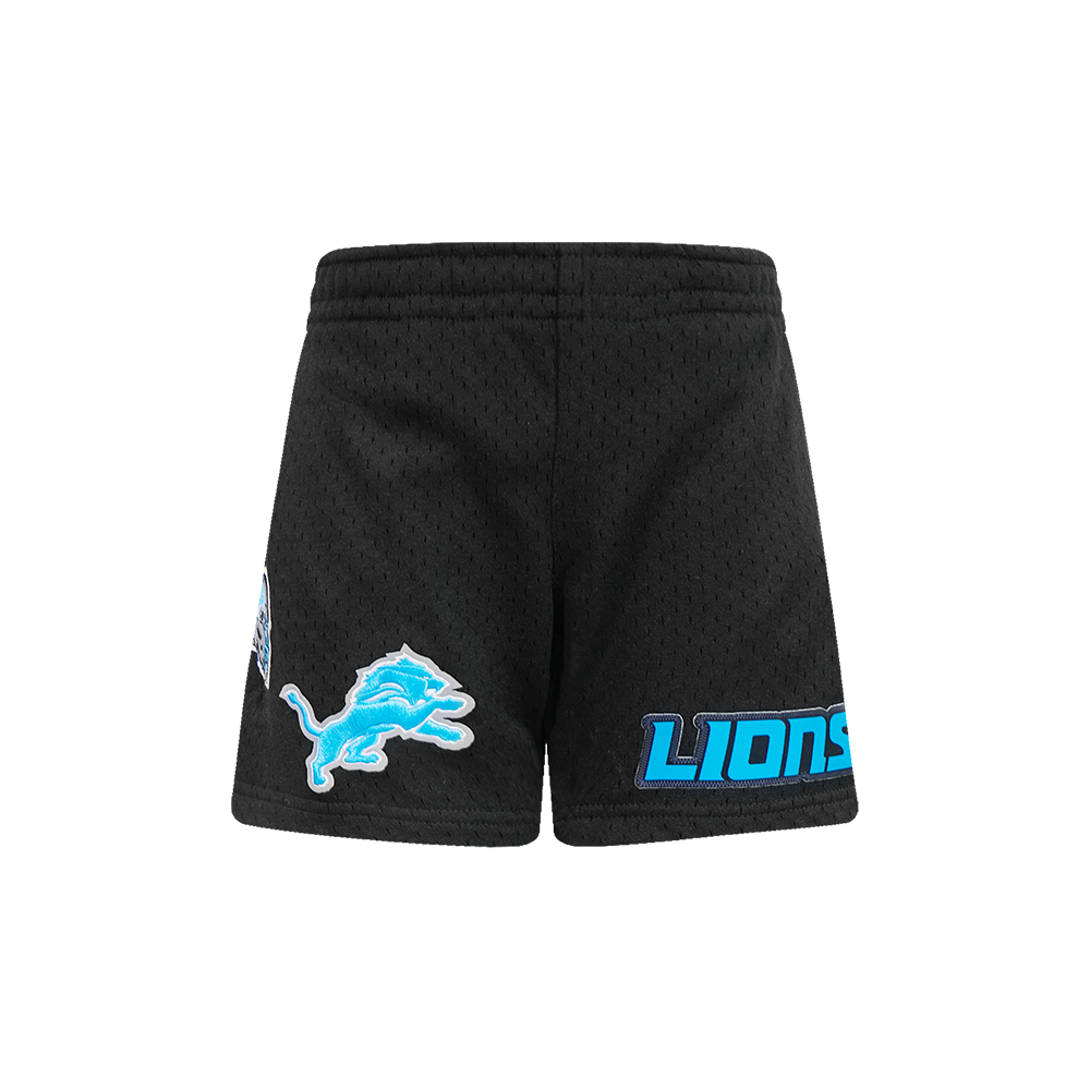 NFL DETROIT LIONS CLASSIC TODDLER BOY'S MESH SHORT (BLACK)