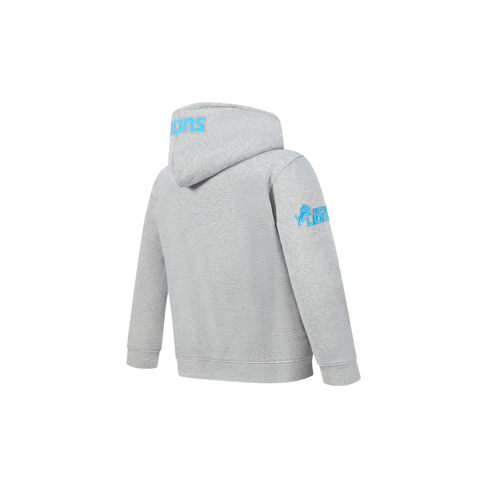 NFL DETROIT LIONS CLASSIC TODDLER BOY'S FLC FZ HOODIE (HEATHER GREY)