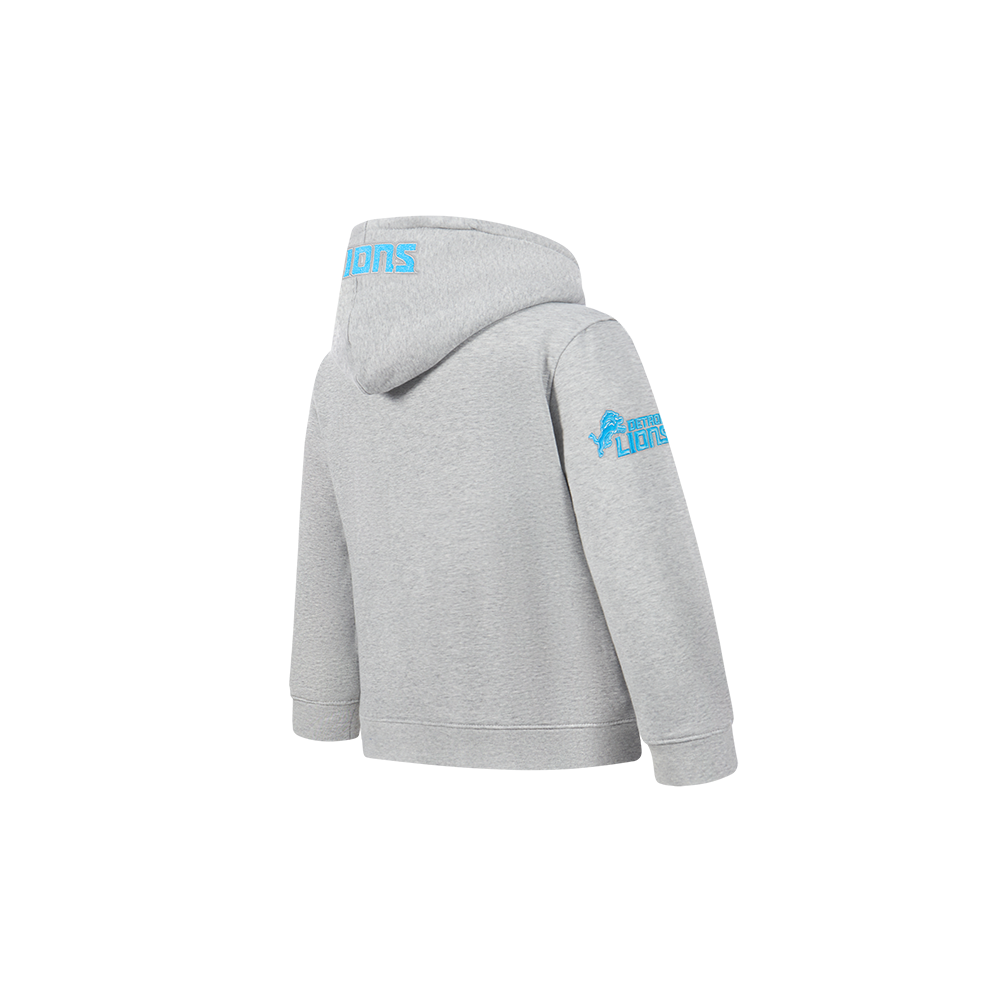 NFL DETROIT LIONS CLASSIC CHENILLE TODDLER BOY'S FLEECE PO HOODIE (HEATHER GREY)