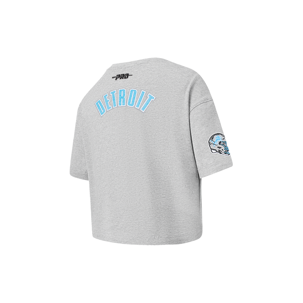 NFL DETROIT LIONS CLASSIC TODDLER GIRL'S SS BOXY TEE (HEATHER GREY)