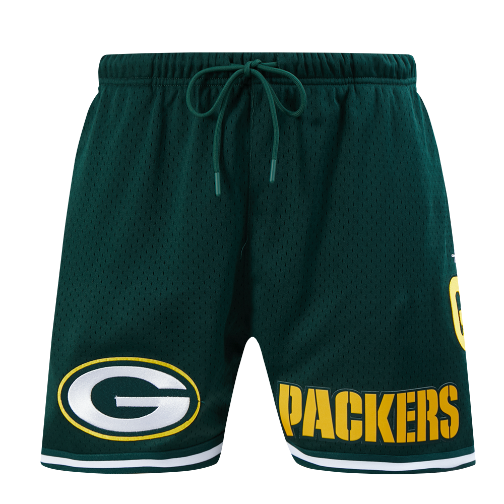 NFL GREEN BAY PACKERS MESH MEN'S SHORT (FOREST GREEN)
