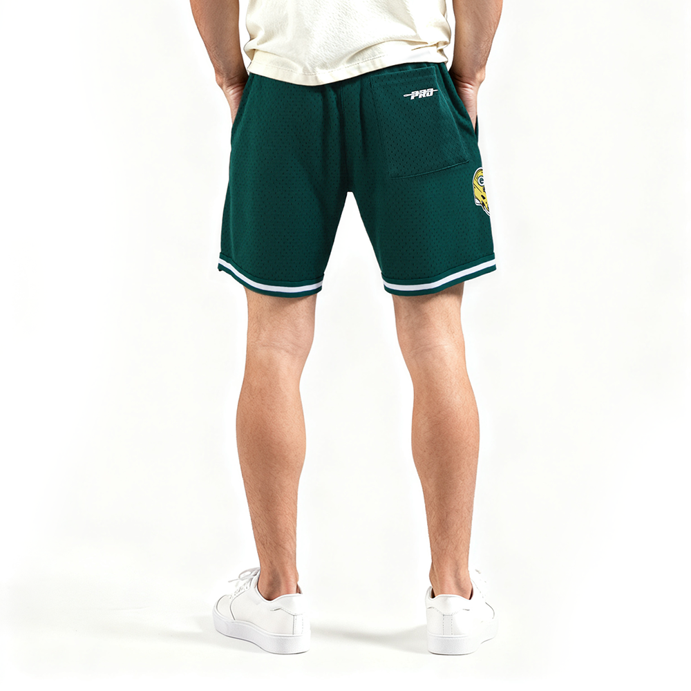 NFL GREEN BAY PACKERS MESH MEN'S SHORT (FOREST GREEN)