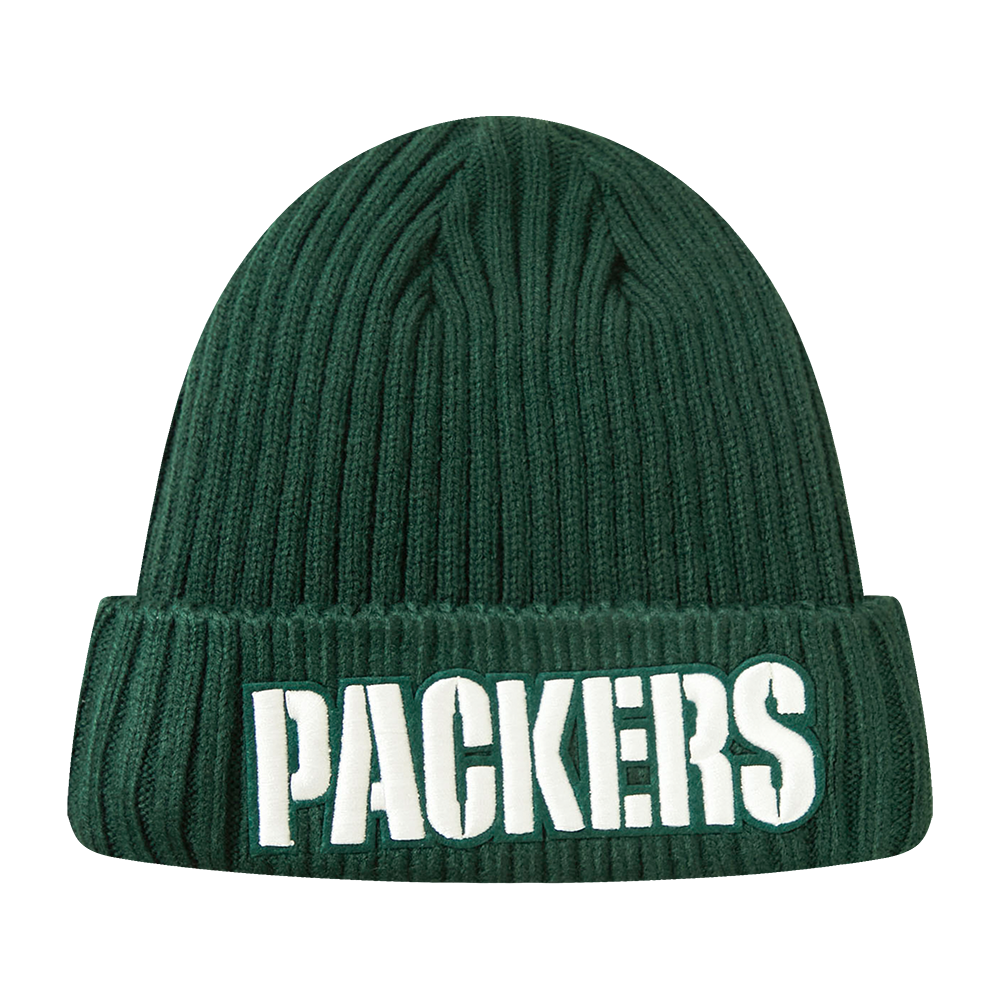 NFL GREEN BAY PACKERS CLASSIC CORE UNISEX BEANIE FOREST GREEN Pro Standard