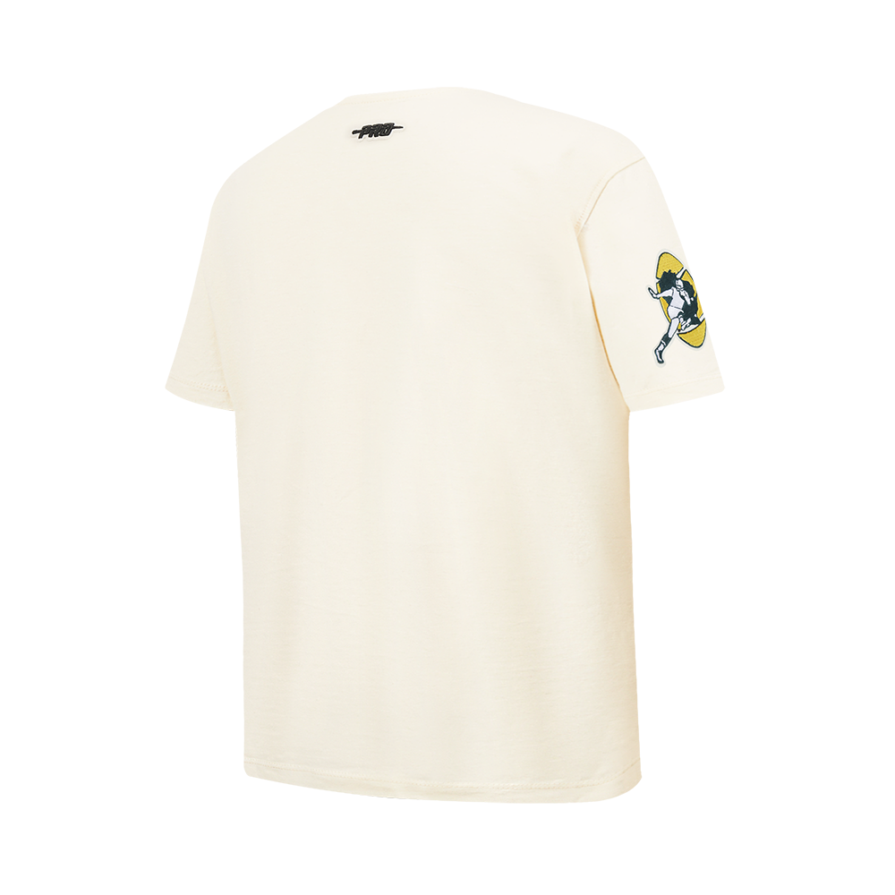 NFL GREEN BAY PACKERS RETRO CLASSIC BIG BOY'S SS TEE (EGGSHELL)