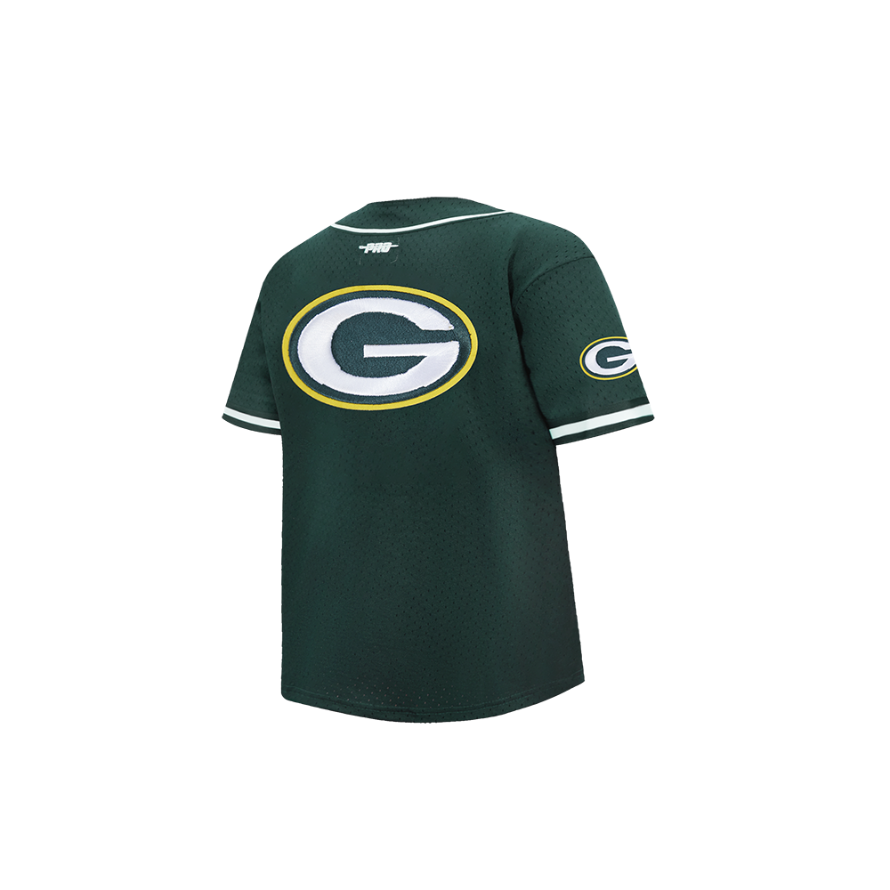 NFL GREEN BAY PACKERS CLASSIC TODDLER BOY'S MESH BUTTON DOWN SHIRT (FOREST GREEN)