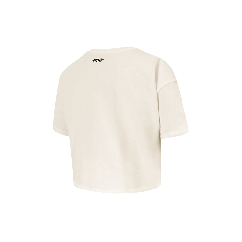 NFL GREEN BAY PACKERS RETRO CLASSIC TODDLER GIRL'S SS BOXY TEE (EGGSHELL)