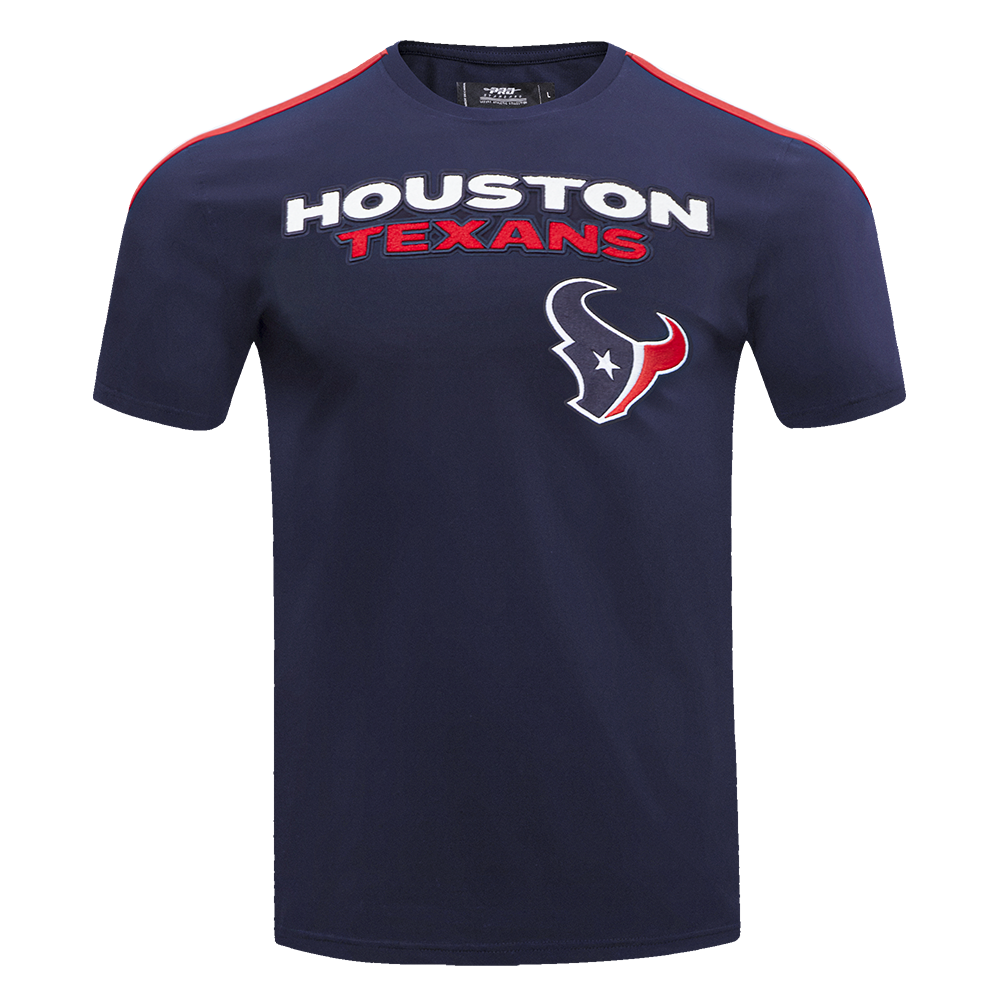 NFL HOUSTON TEXANS WINGSPAN MEN'S DROP SHOULDER FLC CREWNECK (BLACK)