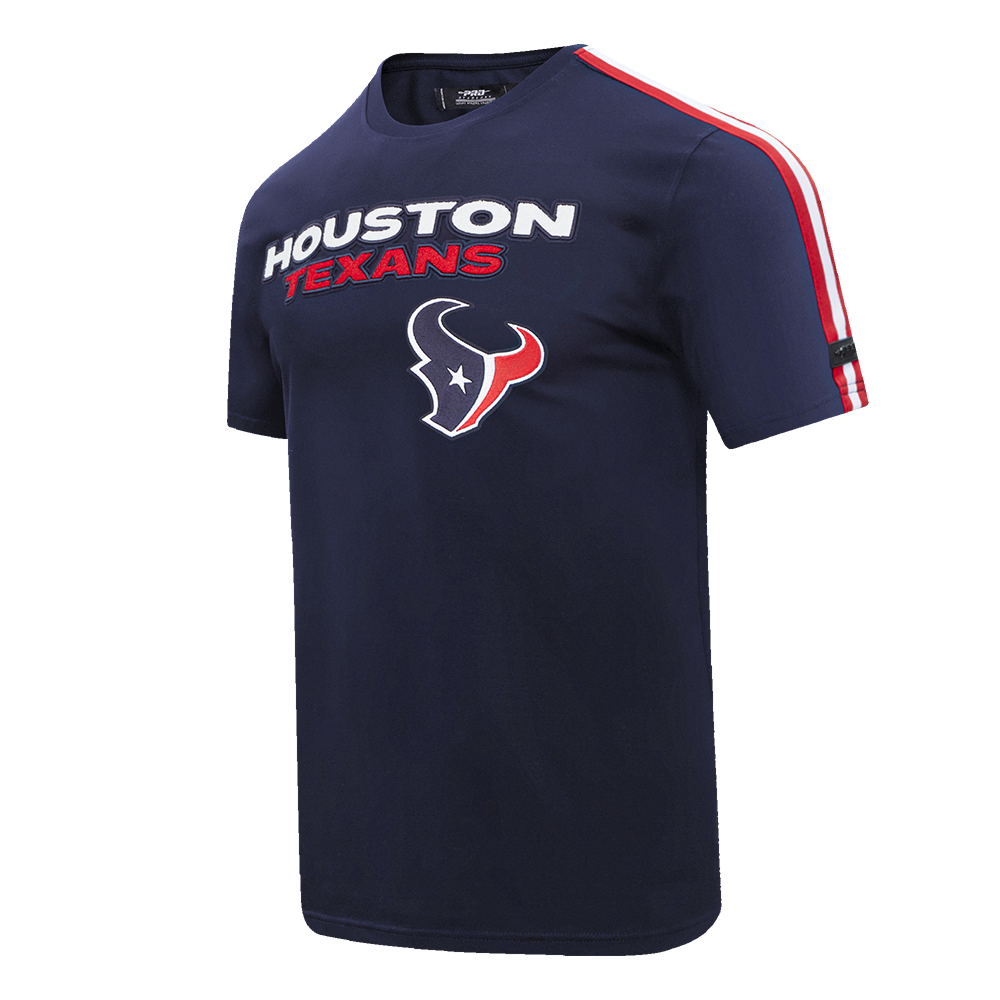 NFL HOUSTON TEXANS WINGSPAN MEN'S DROP SHOULDER FLC CREWNECK (BLACK)