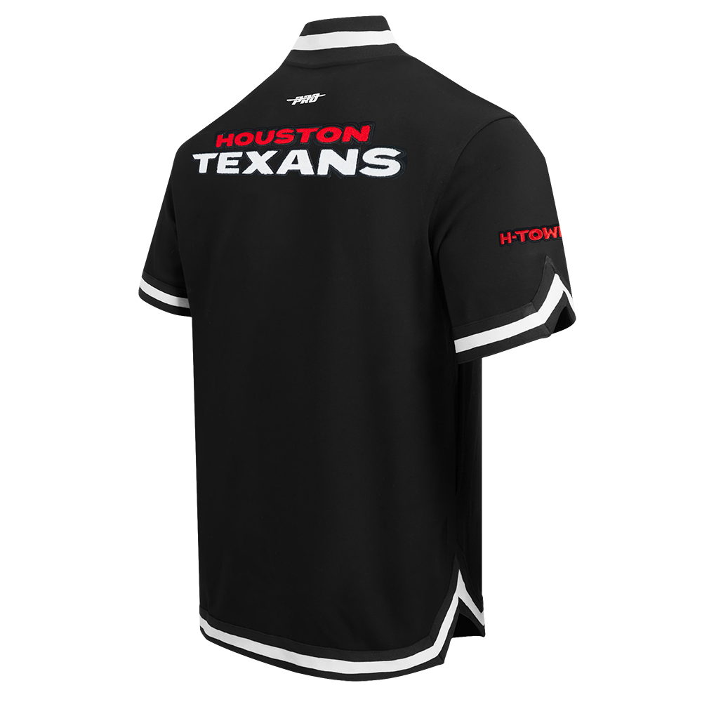 NFL HOUSTON TEXANS CJ STROUD #7 CLASSIC PNN MEN'S DK WARM UP JACKET (BLACK)