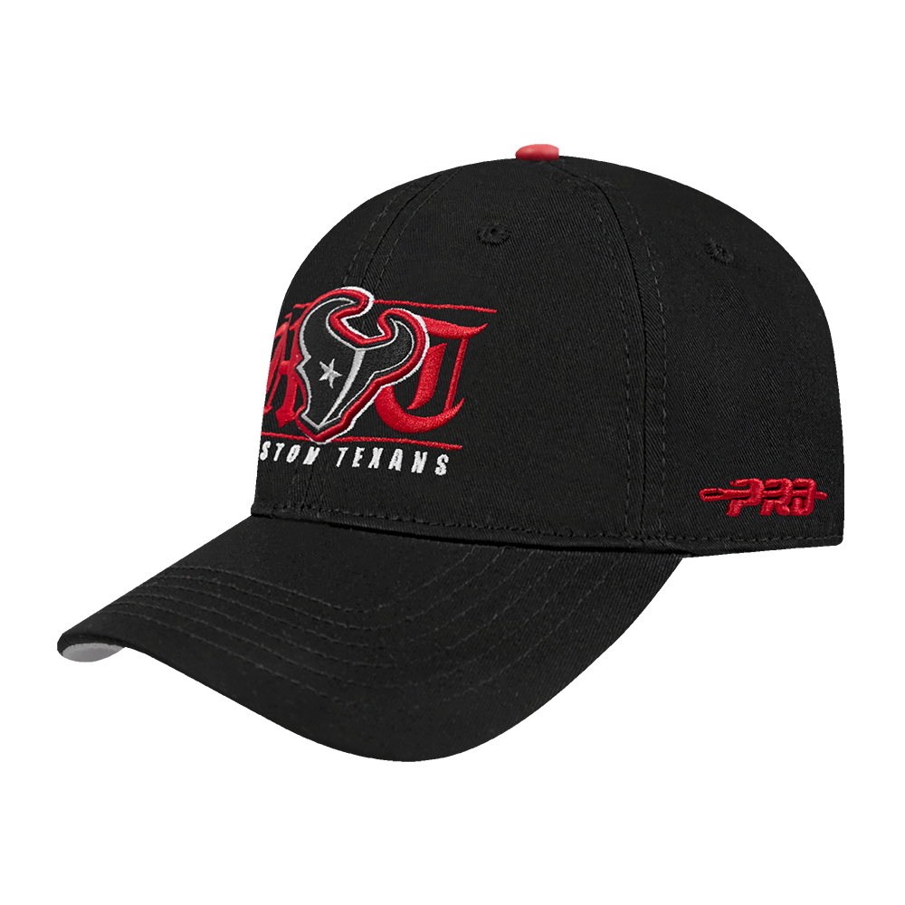 NFL HOUSTON TEXANS LOYALTY TRIPLE FRONT STRAPBACK (BLACK)