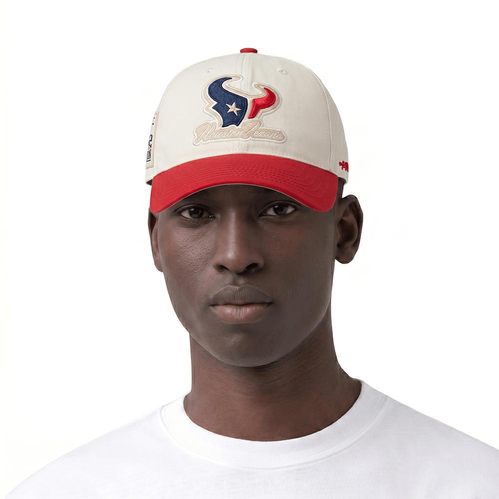 NFL HOUSTON TEXANS UNDER SCRIPT 2 TONE STRAPBACK (EGGSHELL/ RED) – Pro ...