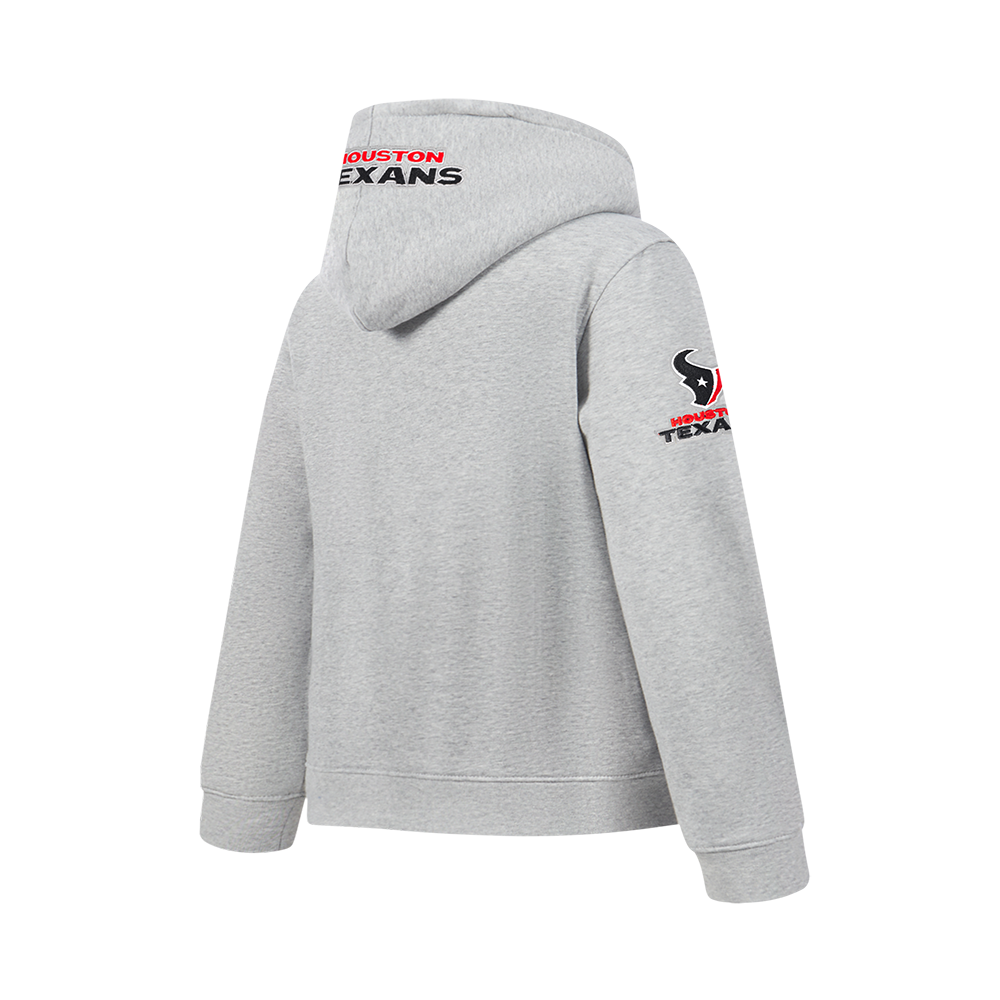 NFL HOUSTON TEXANS CLASSIC BIG BOY'S FLC PO HOODIE (HEATHER GREY)
