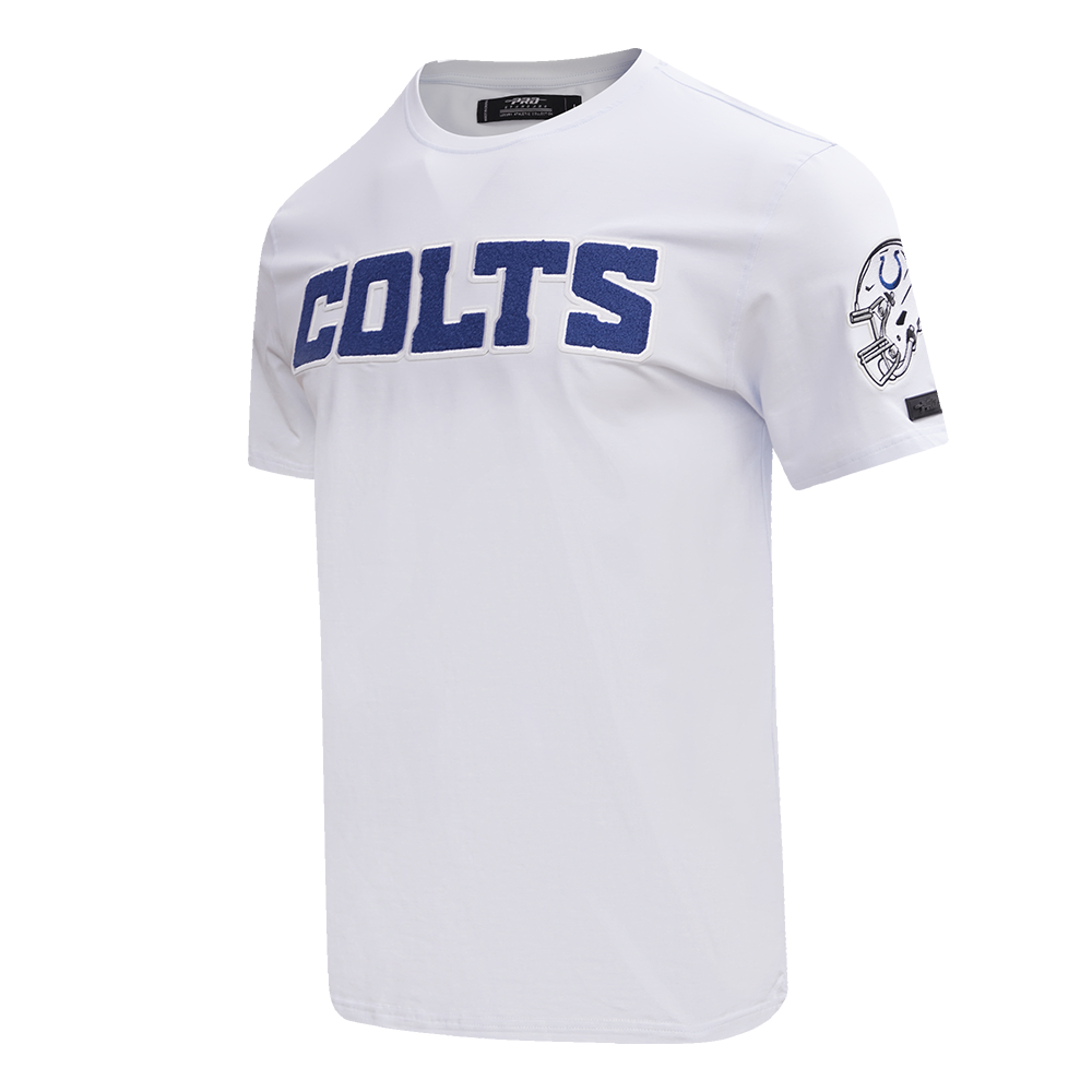 NFL INDIANAPOLIS COLTS CLASSIC CHENILLE SINGLE JERSEY TEE (WHITE)