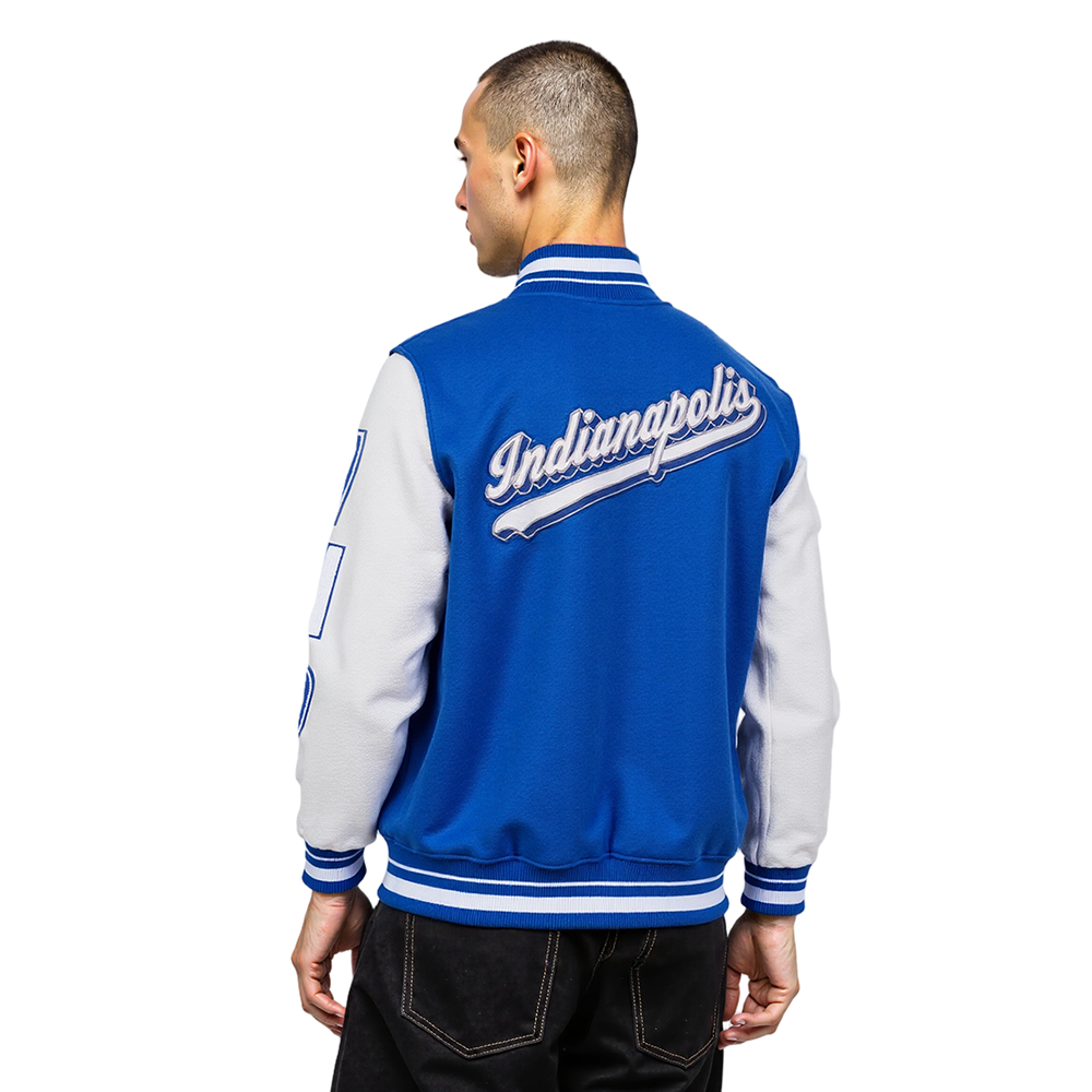 NFL INDIANAPOLIS COLTS SCRIPT TAIL MEN'S RIB WOOL VARSITY (ROYAL BLUE/WHITE)