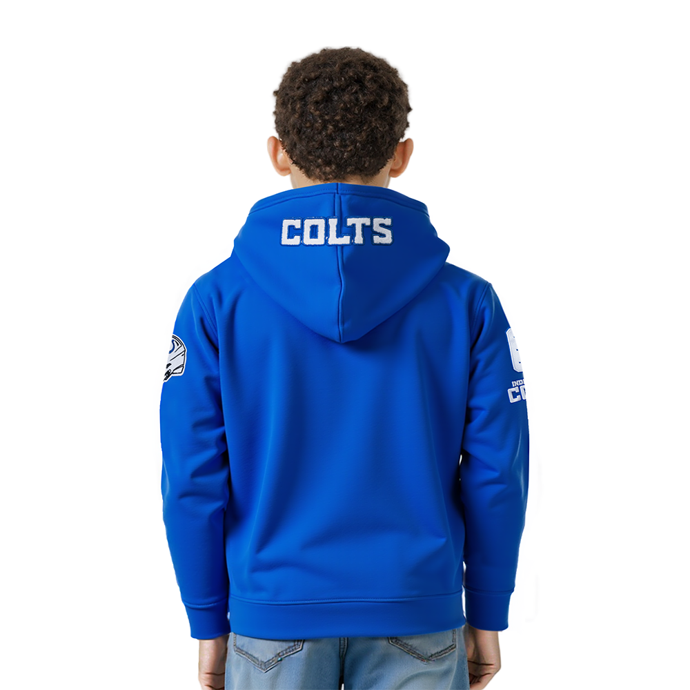 NFL INDIANAPOLIS COLTS CLASSIC LITTLE BOYS FLEECE PULLOVER HOODIE (ROYAL BLUE)