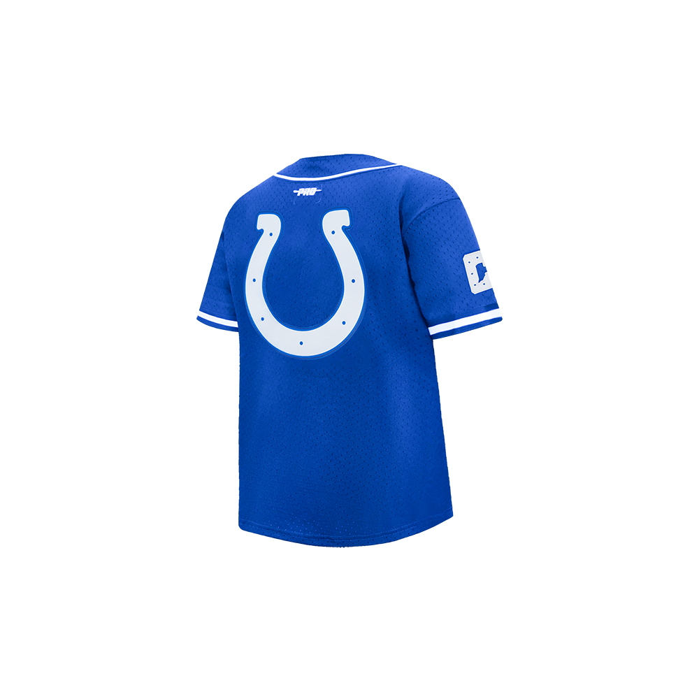 NFL INDIANAPOLIS COLTS CLASSIC TODDLER BOY'S MESH BUTTON DOWN SHIRT (ROYAL BLUE)