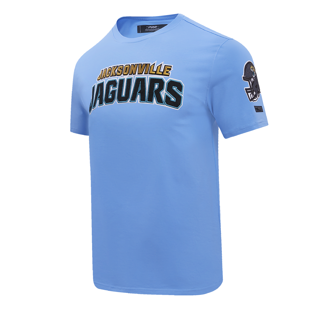 NFL JACKSONVILLE JAGUARS CLASSIC CHENILLE SINGLE JERSEY TEE (UNIVERSITY BLUE)