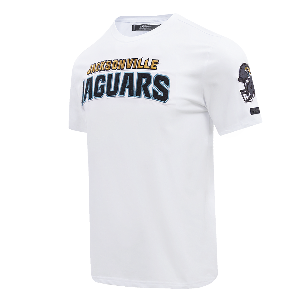 NFL JACKSONVILLE JAGUARS CLASSIC CHENILLE SINGLE JERSEY TEE (WHITE)