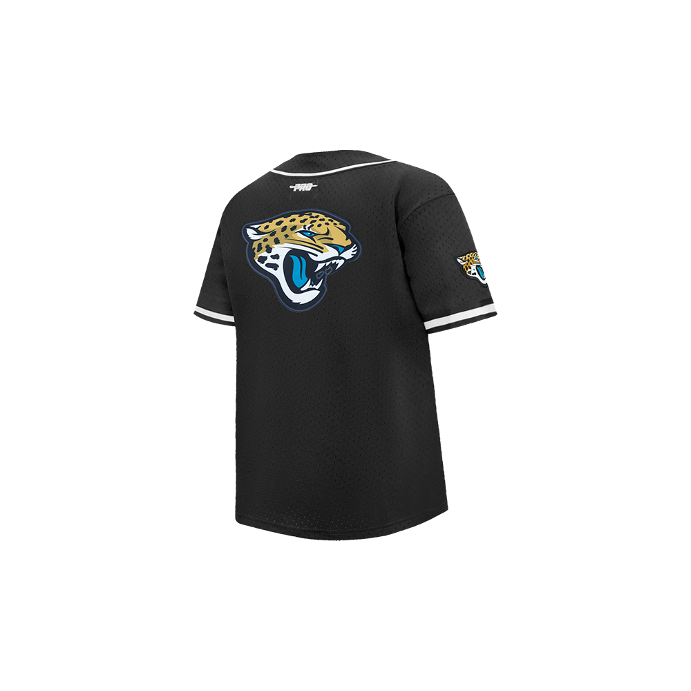NFL JACKSONVILLE JAGUARS CLASSIC TODDLER BOY'S MESH BUTTON DOWN SHIRT (BLACK)