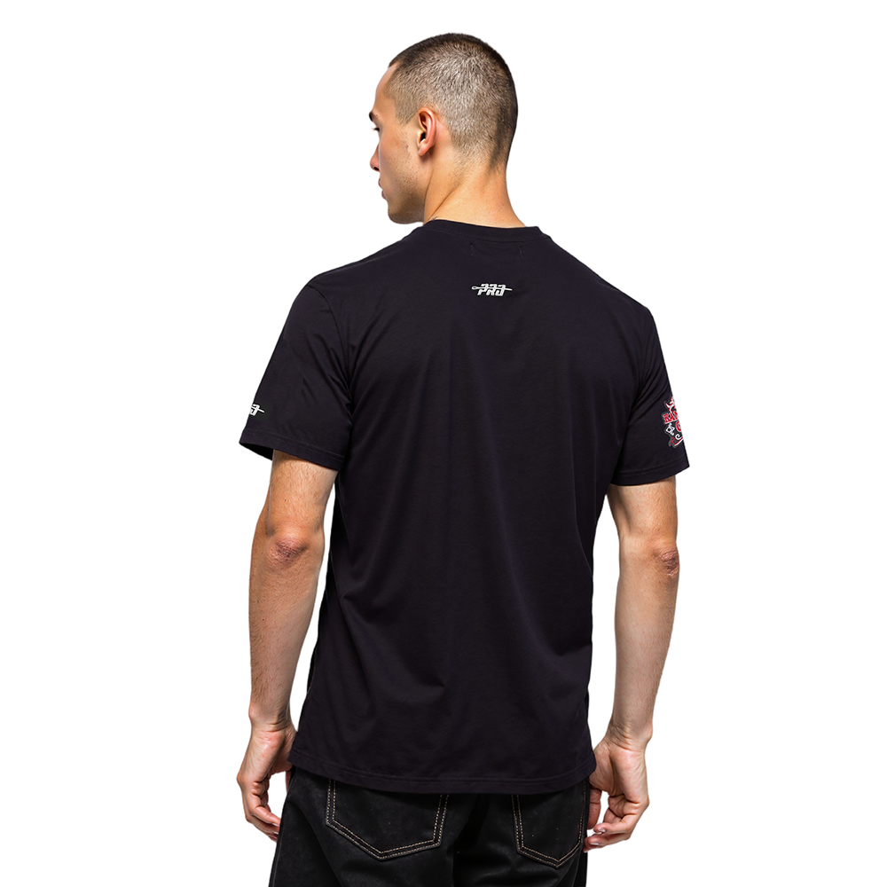 NFL KANSAS CITY CHIEFS REBEL ATHLETICS STACKED LOGO MEN'S SJ TEE (BLACK)